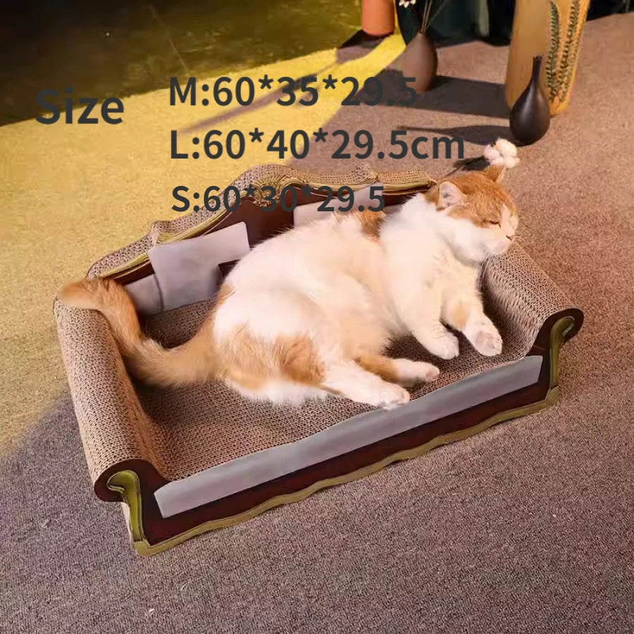 Furniture Cozy Couch Cats Scratcher Luxury Cute Habitats Warm Long Cat Nest Indoor Deep Sleep Areneros Para Gato Pets Supplies