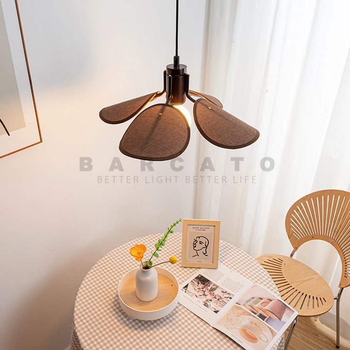 Natural Rattan Lamp Weaving Chandelier Lamp Handmade Pendant Light Hanging LED Ceiling Fixtures Rattan Woven Home Bedroom Decors