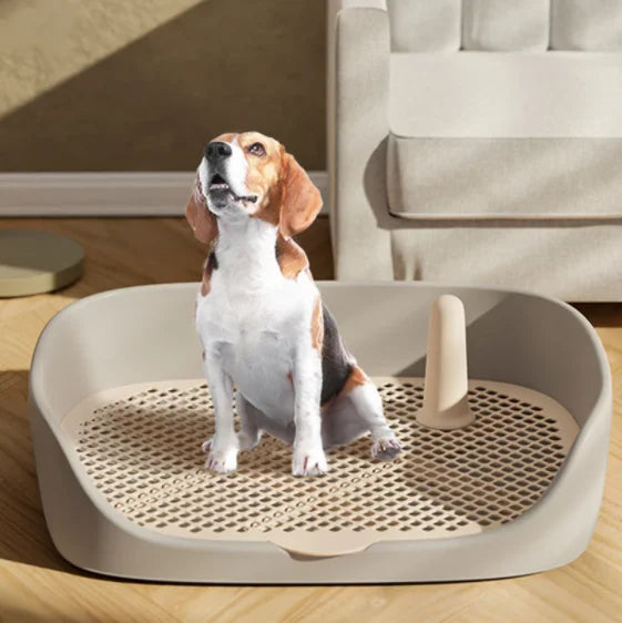 Portable Dog Toilet Tray Plastic Pet Potty Urinal Training Tub Easy To Clean Mesh Lattice Anti-Slide Puppy Cleaning Supplies