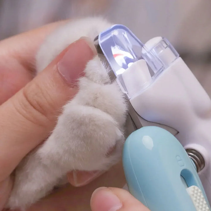 LED Light Cat Dog Nail Clipper Cutter Professional Pet Claw Trimmer with Safety Lock Puppy Kitten Animals Care Grooming Tool Kit