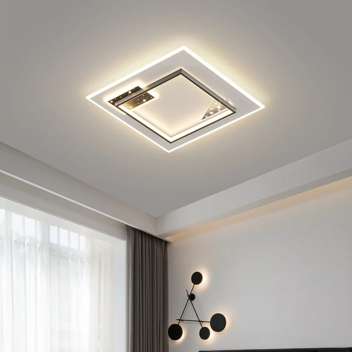 Surface Mounted Modern Led Ceiling Lights For Living Room Bedroom Ultra-thin Lamparas De Techo Rectangle Ceiling Lamp Fixtures