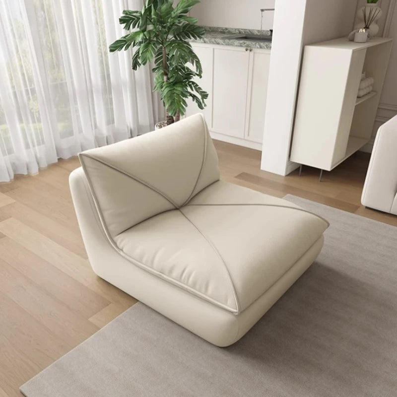 L Shape Lazy Sofa Chair Soft Single Floor Balcony Human Sofa Bed Modern Reclinable Sillones Relax Baratos Living Room Furniture