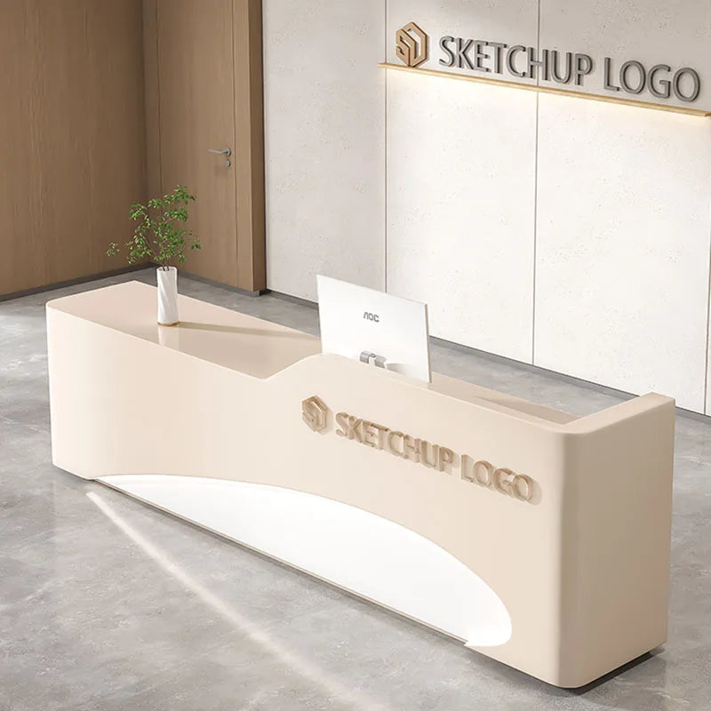 Modern Futuristic Reception Desks Service European Lectern Corner Checkout Reception Desks Club Escritorio Luxury Furniture