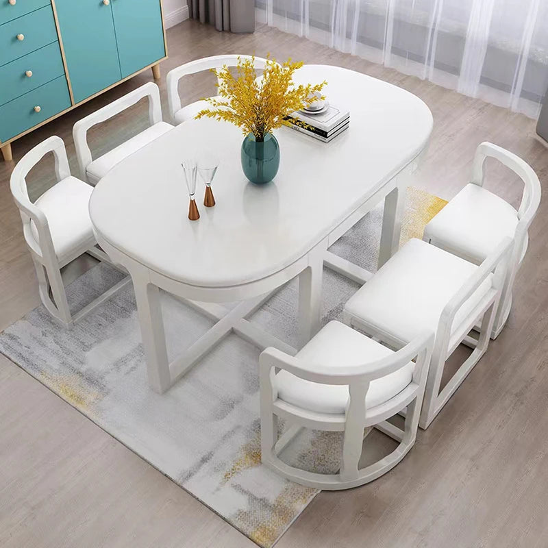 Italian Waterproof Dining Tables Wood Apartmen Modern Entryway Coffee Tables Office Restaurant Table A Manger Home Furnitures