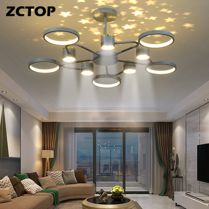 Modern LED Chandeliers Ceiling Lighting Fixtures For Living Room Bedroom Dining Room Kitchen Hanging Lamps Home Lamps Chandelier