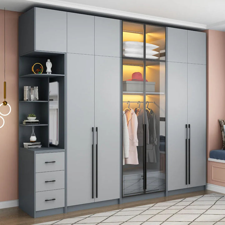 Push Pull Wardrobes Door Vertical Luxury Trousers Organizer Space Saving Holder Rail Closet Partition Rangement Home Furniture