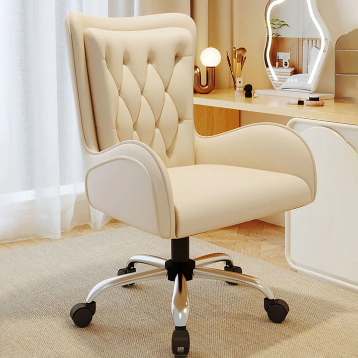 Swivel Ergonomic Office Chair Cute Nordic Working Relax Conference Armchairs White Study Cadeira Escritorio Office Furniture