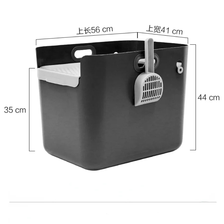 Enclosed Cat Litter Box Portable Large Easy Clean No Splash Pee Cats Toilet Matt Top Entry Banheiro Para Gatos Pet Accessories