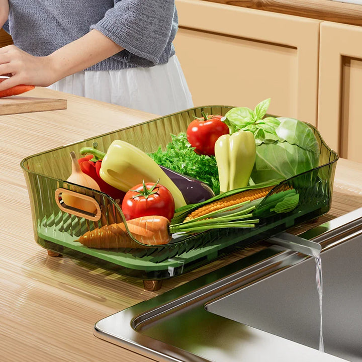 Kitchen sink storage rack Bowl and dish storage Household bowl basin with drain hole Table top Drain bowl rack