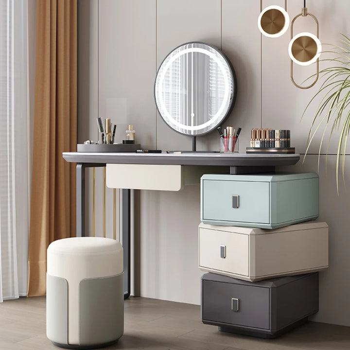 Mirror Mobile Dressers Cheap Cabine Women Storage Hotel Modern Makeup Table Smart Lighting Penteadeira Camarim Salon Furniture