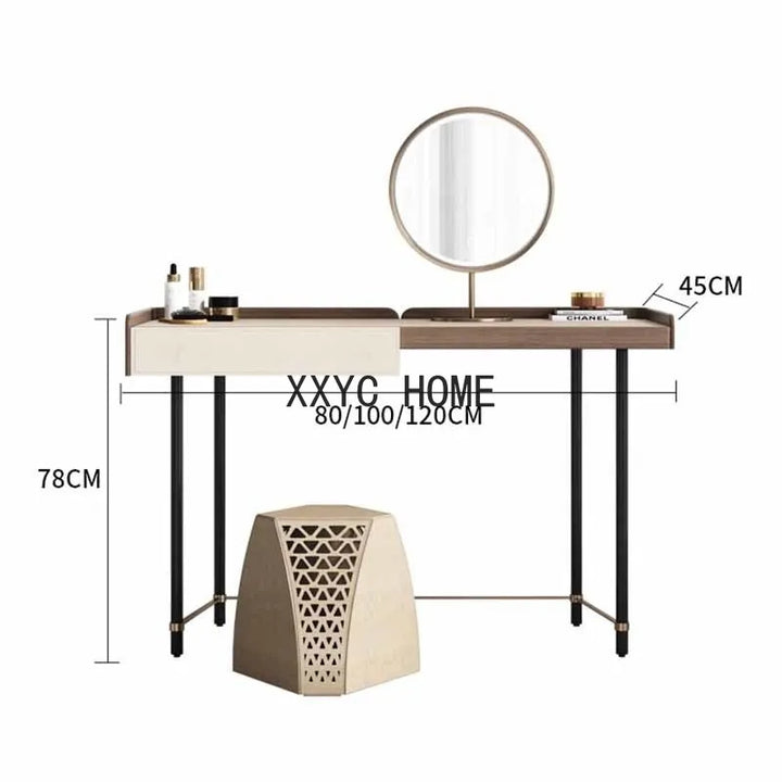 White Modern Dressing Table Nordic Mirror Bedroom Girls Dresser Luxury Charm Fashion Penteadeira De Maquiagem Home Furniture