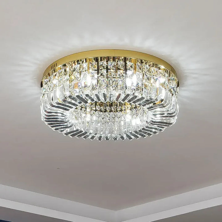 Modern Luxury Crystal Ceiling Chandelier Nordic Gold Chrome Led Pendant Light for Living Room Bedroom Hotel Hall Indoor Decor