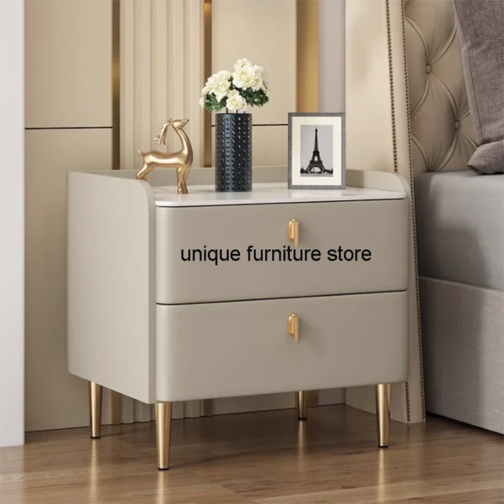 White Bedroom Night Table Nordic Minimalist Trendy Luxury Nightstands Plastic Drawer Articulos Para El Hogar Hotel Furniture