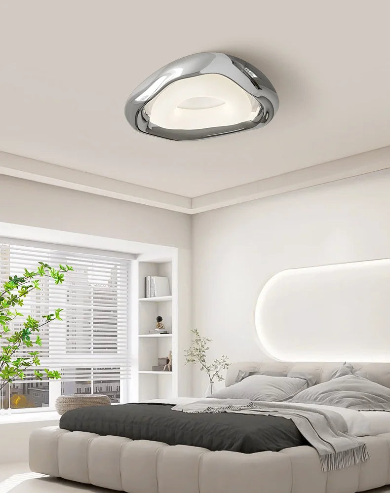 Silver ceiling light LED40W full spectrum eye protection study bedroom light Corridor apartment creative lighting