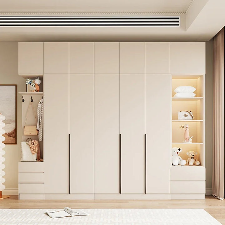 Display Standing Wardrobes Closets Bedroom Standing Dressers Wardrobes Divider Storage Armoire De Rangement Minimalism Furniture