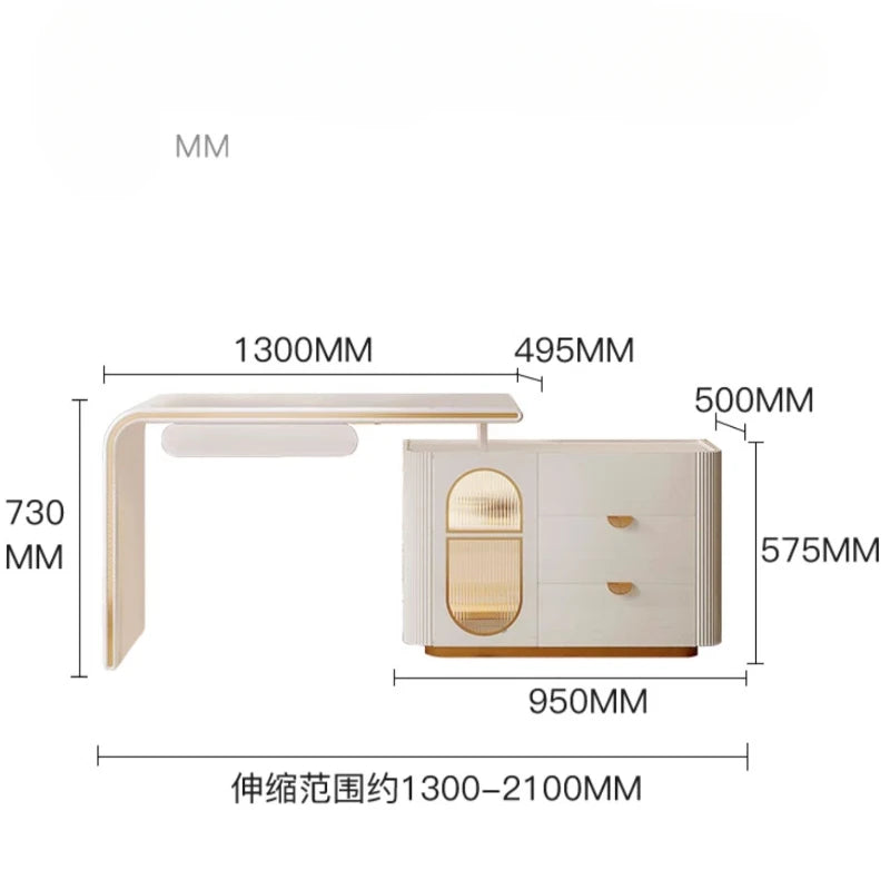 Computer Stretch Office Desk Domestic Fold Long Duo As One Dresser Bookcase Corner Office Desk Escritorios Work Furniture QF50OD