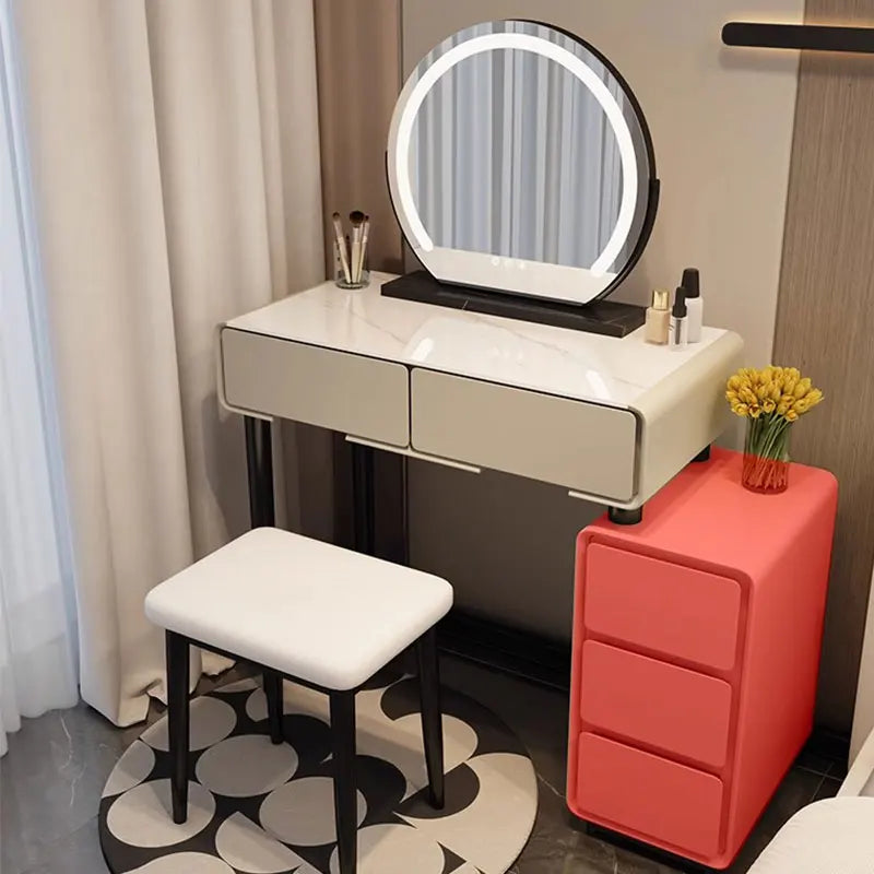 Luxury Makeup Dressing Table Baby Kids Study Mirror Vanity Dressing Table Hotel Modern Tocador Maquillaje Furniture For Bedroom