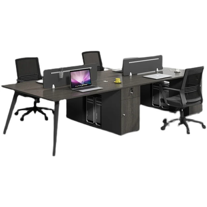 Accessories Study Work Desk Staff Simplicity Standing Computer Work Desk Drawers Modern Escritorio Gaming Furniture HD50WD