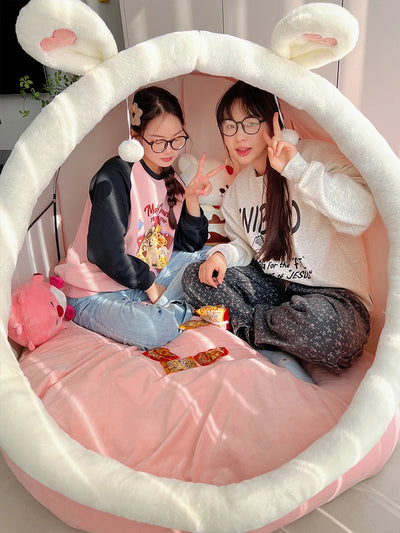 Human Cat Nest Super Large Girl Sleeping Children's Dog Nest Birthday Gift Plush Lazy Sleeping Bag Pet Bed