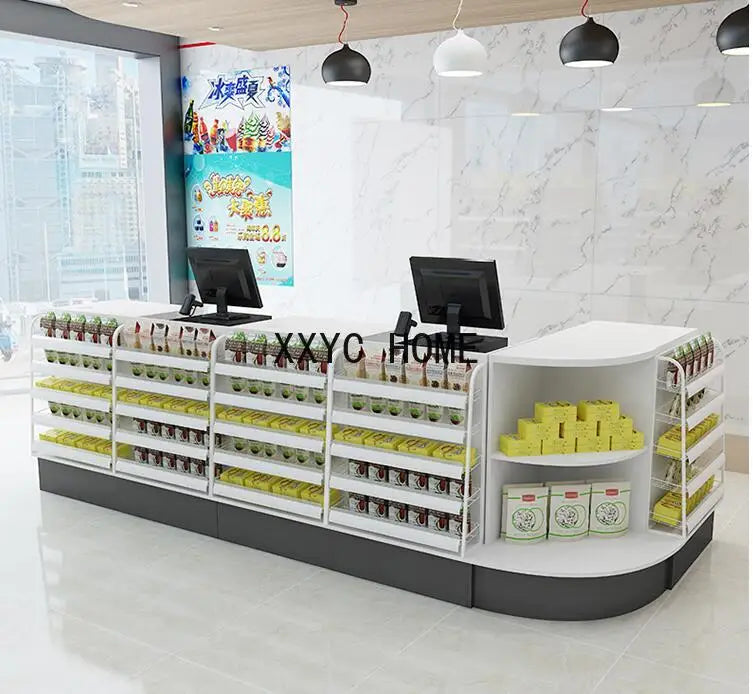 Supermarket, convenience store, cashier counter, tobacco and alcohol cabinet, mother and baby store, pharmacy, cosmetics,