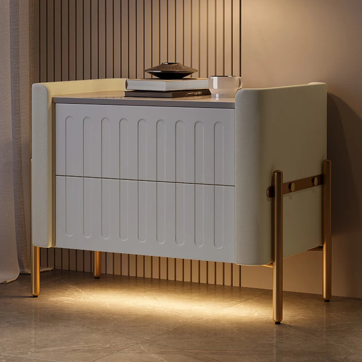 Smart Modern Nightstands Mobile Luxury Makeup Center Aesthetic Nightstands