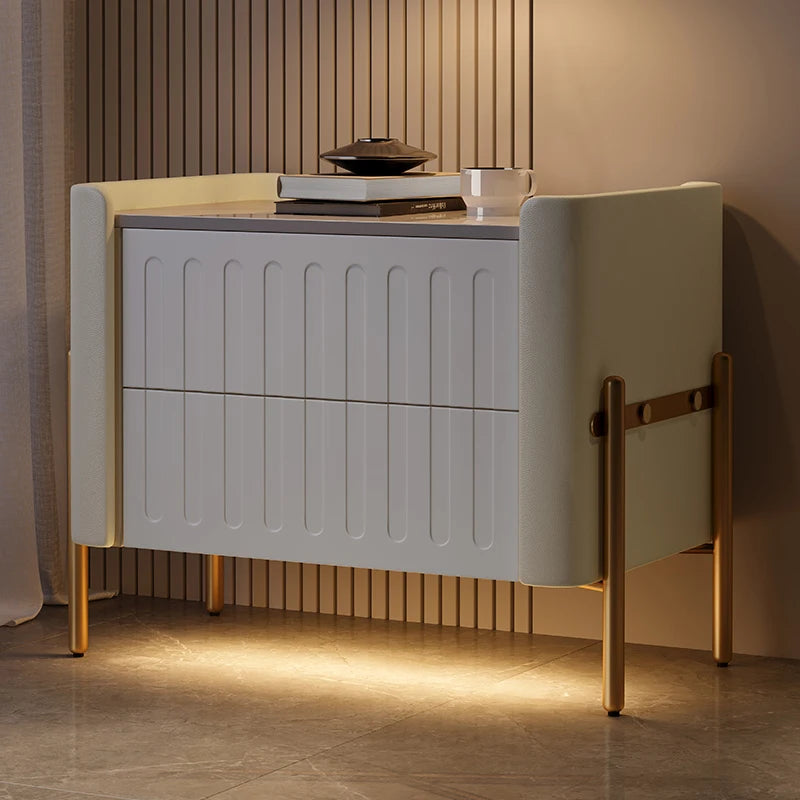 Smart Modern Nightstands Mobile Luxury Makeup Center Aesthetic Nightstands