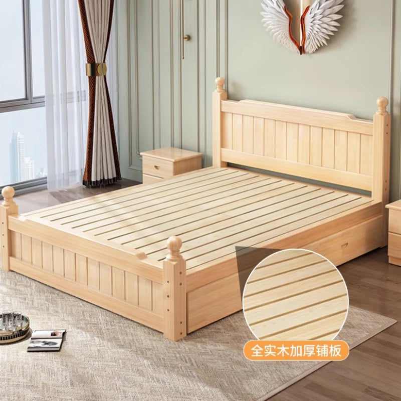 Luxury Single Children Beds Baby Massage Wood Kawaii Modern Spa Beds Storage Free Shipping Cheap Camas Dormitorio Furnitures