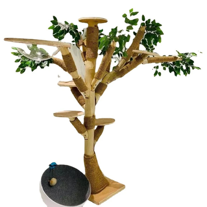 Indoor Simulation Tree for Cat, Large Family Climbing Frame, Pet Training Supplies, Tower Scrapers for Cats, Pet Accessories