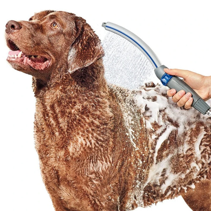 Pet Shower Sprayer Attachment Dog Shower Head Accessories Dog Shower Brush for Fast and Easy at Home Dog Cleaning