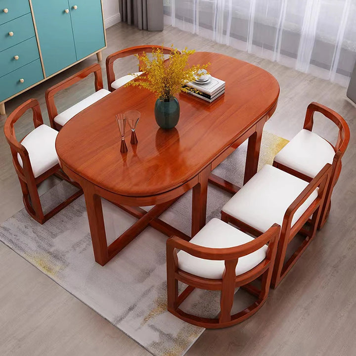 Italian Waterproof Dining Tables Wood Apartmen Modern Entryway Coffee Tables Office Restaurant Table A Manger Home Furnitures