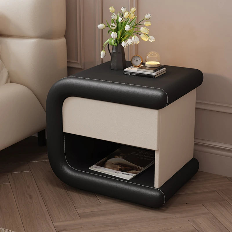 White Luxury Nightstands Minimalist Multifunctional Corner Mini Nightstands Storage Locker Low Szafka Nocna Furnitures CCCTG