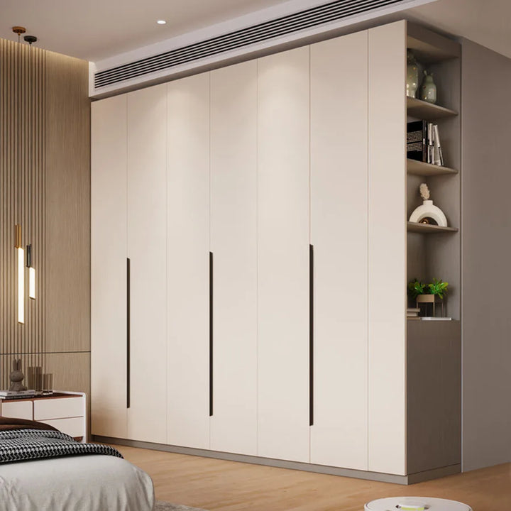 Wooden Wardrobes White Assembled Best Price Large Capacity Shelves Divider Organizer Closet Individual Gabinete Salon Furniture