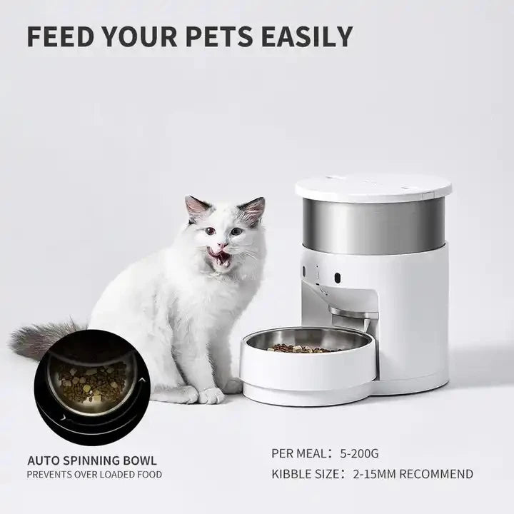 Petkit Automatic Feeder Cat Pet Food Dispenser Smart Wifi Feeder APP Control Timed Quantitative Remote Feeding Dog Cat Bowl 3L