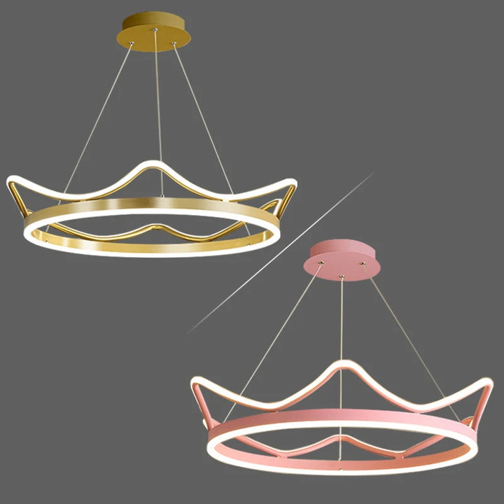 Nordic LED Chandeliers Children's Room Pendant Hanging Lighting Fixtures Gold Pink Home Indoor Kithcen Bedroom Decoration Lamps