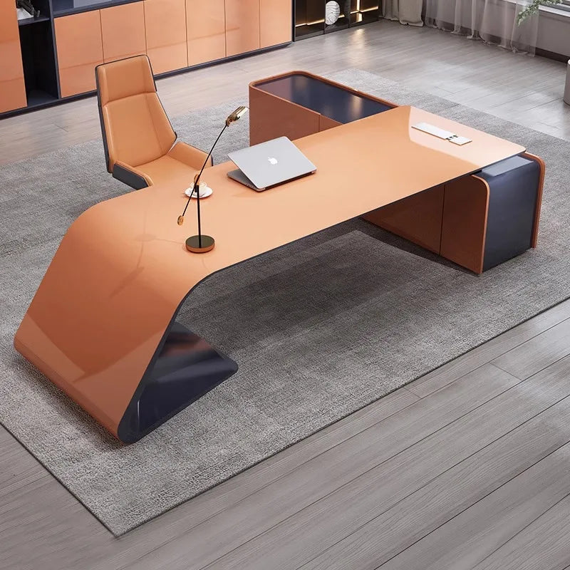 Luxury Italian Office Desks Living Room Simplicity Clerk Office Desks Combination Escritorio Habitacion Office Furniture RR50OD