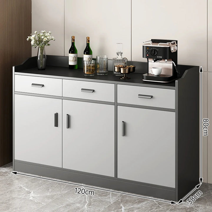 Minimalist Storage Cabinet Grey Handles Simple Living Room Cabinets Multipurpose Aesthetic Szafki Do Salonu Nordic Furniture