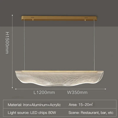 Nordic LED Ceiling Chandelier for Dining Table Restaurant Office Front Desk Modern Creative Acrylic Pendant Lamp Indoor Lighting