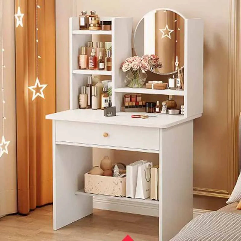 Girl Container Dressing Table Mirror Chair Wood Classic Dressing Table Led Lights Coiffeuses De Chambre Furniture Comfortable