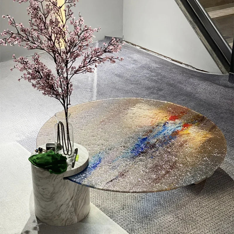 Unique Luxury Coffee Table Living Room Creative Nordic Office Indoor Dining Table European Hotel Mueble Salon Home Furniture