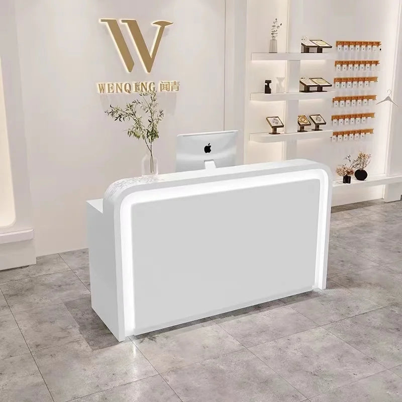 Salon Reception Desk Counter Rostrum Restaurant Office Service Desk Vanity Front Coffee Scrivania Gaming Office Furniture