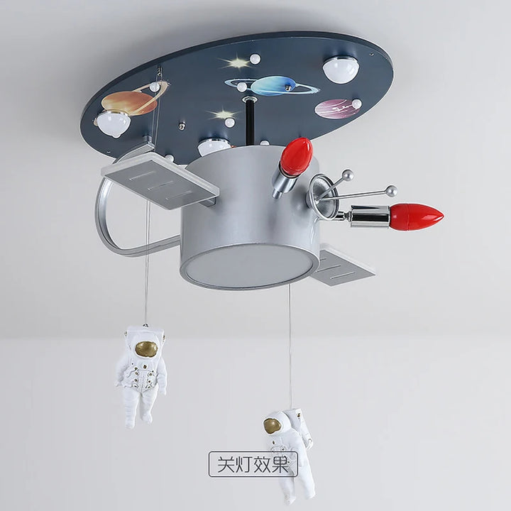 Children's bedroom ceiling lamp creative space aviation planet cartoon lamp boy room lamp Luminaire lustre LED ceiling lamp