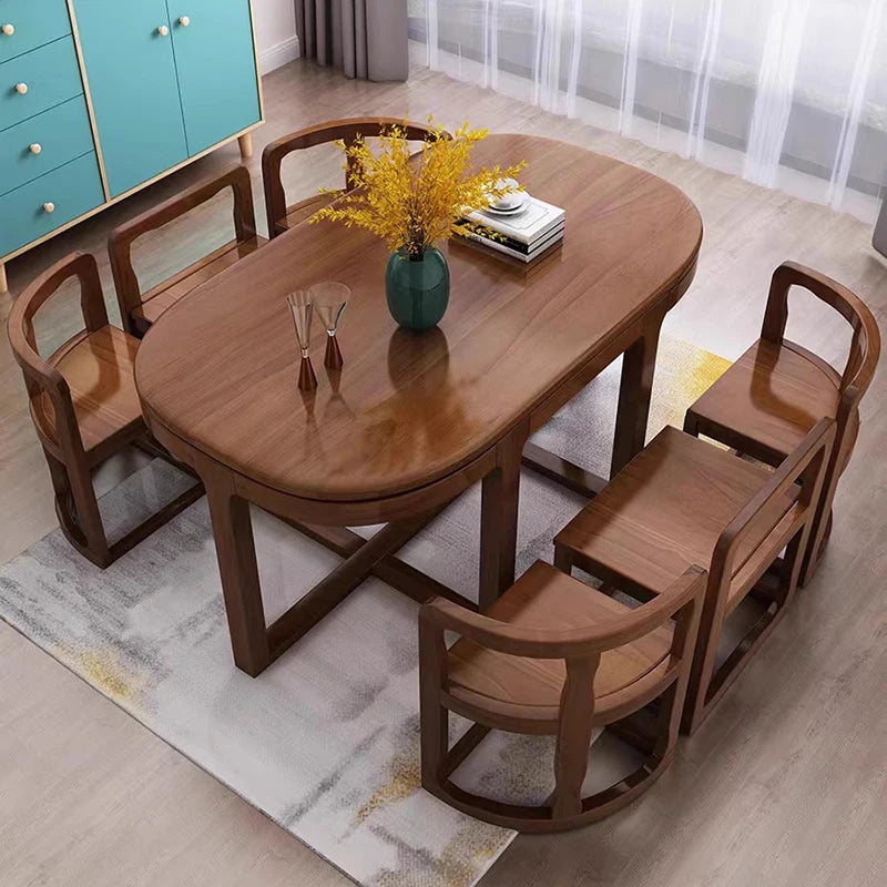 Italian Waterproof Dining Tables Wood Apartmen Modern Entryway Coffee Tables Office Restaurant Table A Manger Home Furnitures