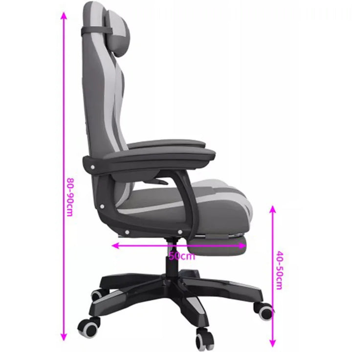 Adjustable Fancy Office Chair Footrest Design Modern Reclining Computer Chair Leather High Back Sillon Oficina Cute Furniture