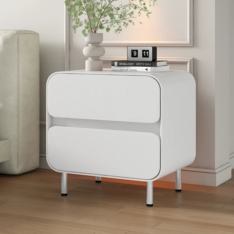 Nordic Mobile Nightstands Bedroom Drawers Storage Modern Small Bedside Tables White Gamer Cheap Mobilya Salon Furniture XY50BT