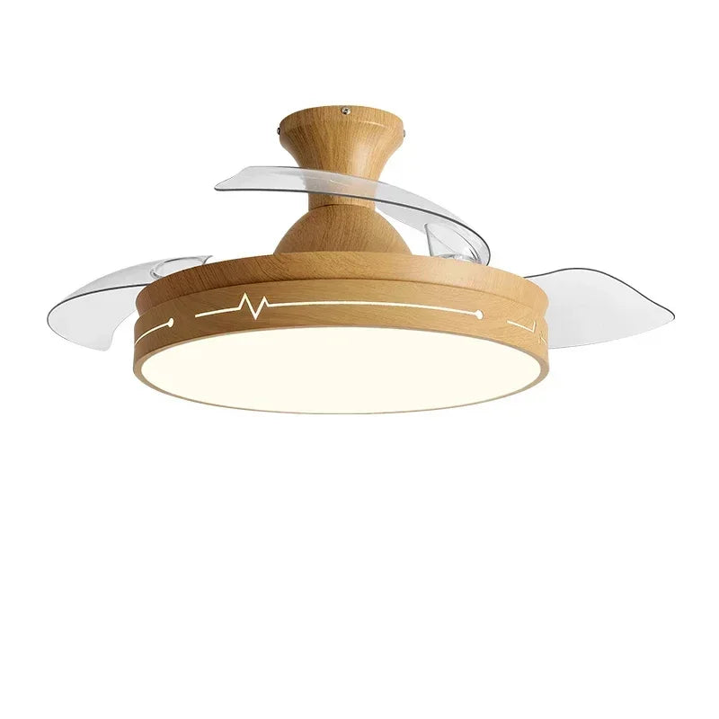 Ceiling Fan Light Hidden DC Moter The bedroom Restaurant Living Room Household  Ceiling Fan With Light And Control Fan Llights