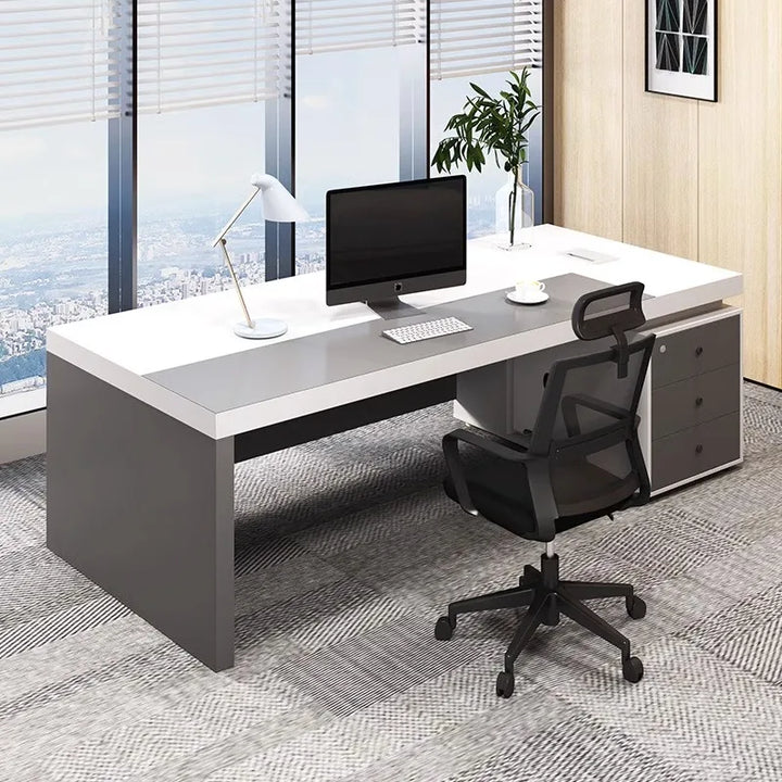 Supplies White Office Desks Reception Conference Salon European Computer Desks Executive Floor Mesa De Computador Furnitures