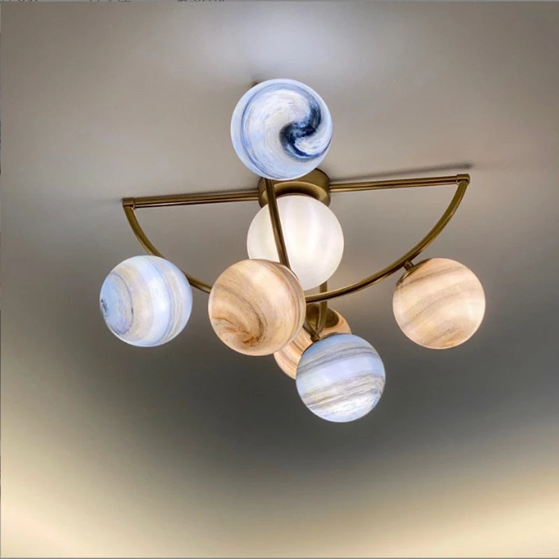 Wandering Earth Chandelier Creative Boys Bedroom Ceiling Light Modern Living Room Restaurant Indoor Decorate Lighting Fixtures