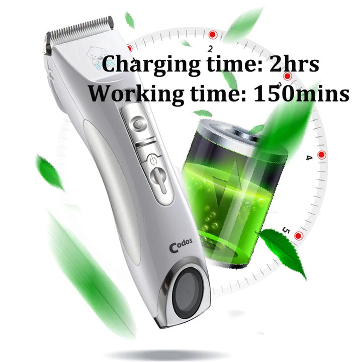 Codos CP9600 Professional Pet Dog Hair Trimmer LCD Display Electrical Animals Grooming Clipper Rechargeable Cat Haircut Machine