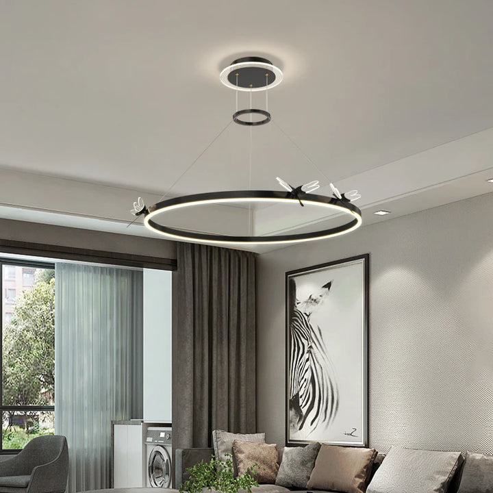 LED Ceiling Chandelier for Annular Dining Lighting Pendant Lamp Living Decoration Hanging Home Lamps Indoor Lighting