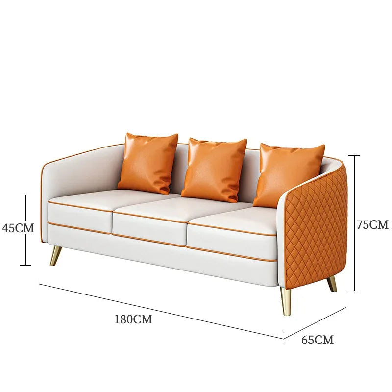 Living Room Decoration Sofa Simple Reception Pouf European Sectional Sofa Ergonomic Modern Love Seat Divani Soggiorno Furniture